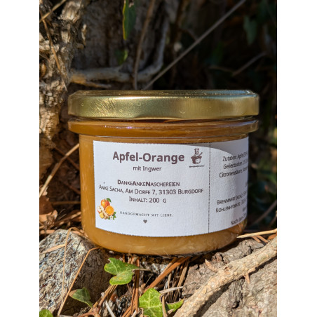 Apfel-Orange mit Ingwer