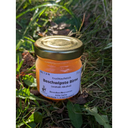 Beschwipste Birne (enthält Alkohol)